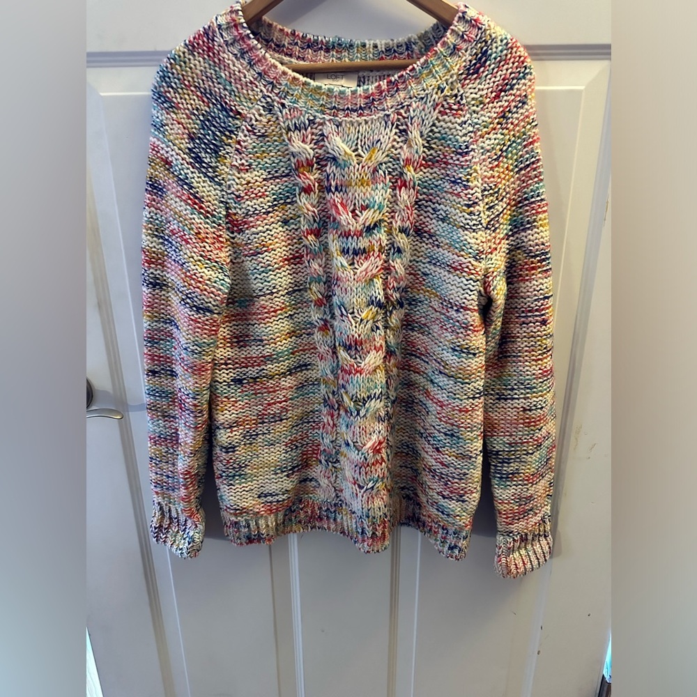 LOFT Sweater. Size M multi colored, warm